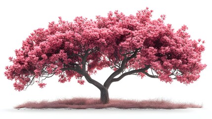 Obraz premium a tree with pink flowers