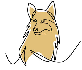 image of a dog,illustration of a wolf