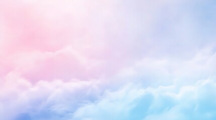 Soft Pastel Clouds in Pink and Blue Shades