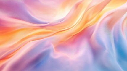 Obraz premium Soft Pastel Fabric Waves in Gentle Motion