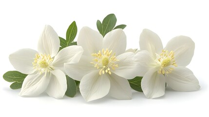 a group of white flowers

