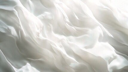Obraz premium Elegant White Silk Fabric Texture for Background Use