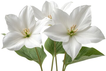 Obraz premium a group of white flowers