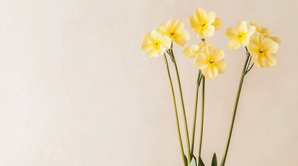 Elegant Yellow Flowers in Simple Arrangement