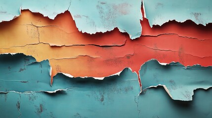 Obraz premium Colorful Peeling Paint Texture for Background Designs