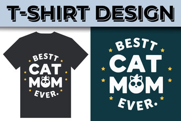 cat lover best quotes typography  illustration t-shirt design