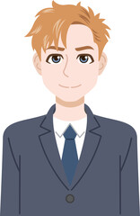 男性会社員（白人）