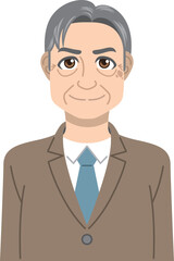 老年の男性会社員