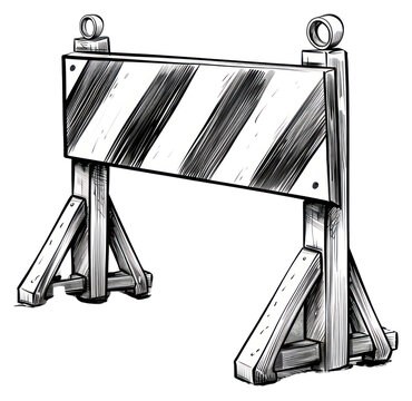recommend clip art: PNG  Monochrome wooden construction barrier