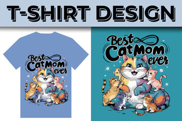 cat lover best quotes typography  illustration t-shirt design
