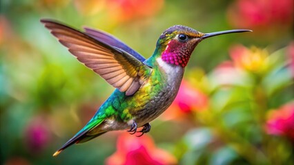 Obraz premium Captivating Hummingbird Videos Showcasing Flight, Feeding, and Vibrant Colors in Natural Settings