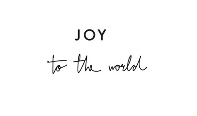 JOY to the world calligraphy sign symbol black dark color sign symbol merry christmas xmas happy new year 2024 2025 2026 time calendar december january month party event sale product object icon art