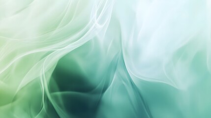 Fototapeta premium Serene abstract background featuring soft gradients of blue and green, creating a calming effect with ample copy space