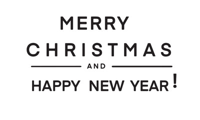Merry christmas xmas happy new year black dark color sign symbol celebration festival congratulation drawn brush font art event template winter season text party greeting calendar poster shiny banner 