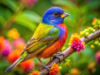 Fototapeta premium Colorful Birds of the Northeast United States in Their Natural Habitats Captured in Stunning Detail