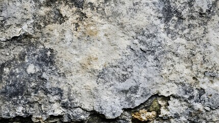 Fototapeta premium A close-up of a rough stone surface showcasing intricate textures and natural imperfections, perfect for background use