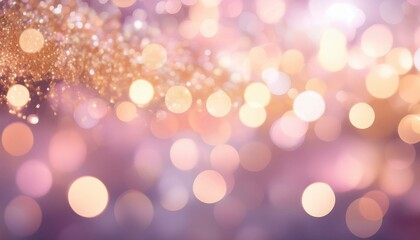 Pink and gold bokeh background