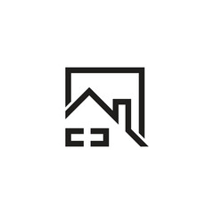 home chimney squares lines geometric icon vector