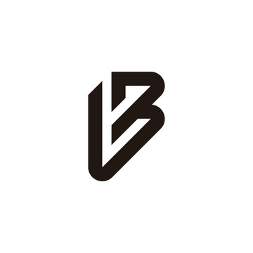 recommend clip art: letters l t b abstract lines geometric logo vector