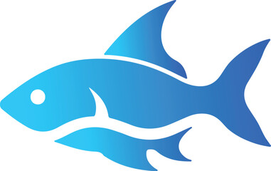 Abstract fish logo design