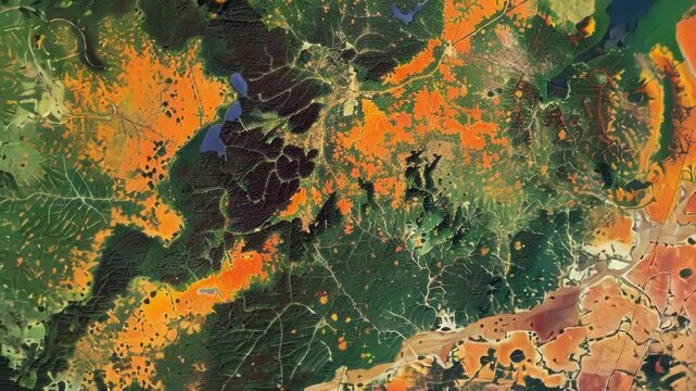 Showing the devastating effects of logging and agriculture, emphasizing the need for environmental protection and sustainable practices