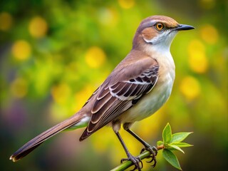 Fototapeta premium Elegant Mockingbird Drawing Showcasing Detailed Features and Natural Beauty in Artistic Representation