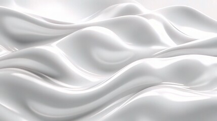 Naklejka premium Soft White Fabric Waves for Background or Texture