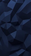 Fototapeta premium Dark navy polygonal geometric background