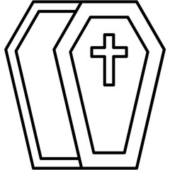 Fototapeta premium Coffin Icon
