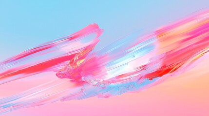 Obraz premium Colorful Abstract Gradient Blurred Pattern, vibrant hues blend seamlessly, textured with grain noise, ideal for artistic designs and social media aesthetics, trendy vintage appeal