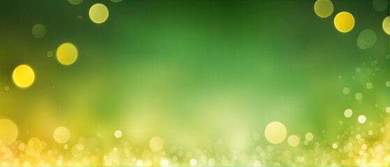 Obraz premium Abstract Green and Gold Bokeh Background