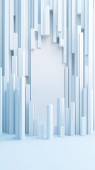 Obraz premium Abstract 3D Scene of Financial Crisis Impact