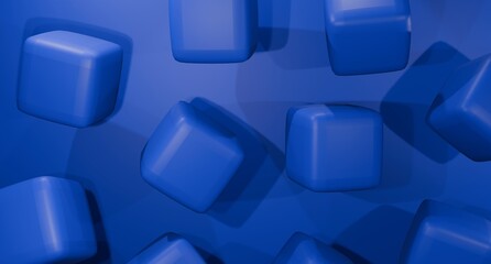 abstract illustration of blue square with blue background and shining. perfect for graphic resources and abstract background.