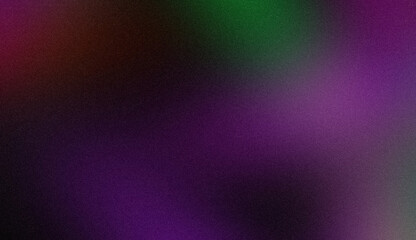 Elegant purple green red dark colors grainy gradient backdrop design, black, bright, shiny, rough, noisy multicolor gradient web banner, website header, poster.