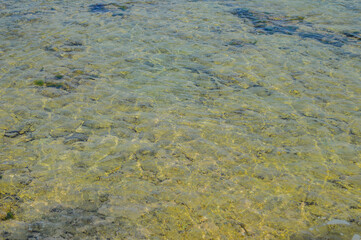 Water with abstract texture or pattern