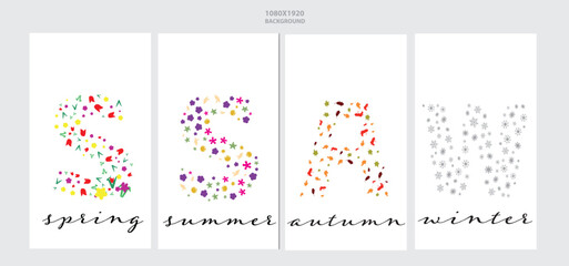 Four seasons of the year