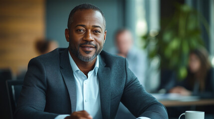 African-American businessman portrait