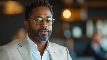African-American businessman portrait