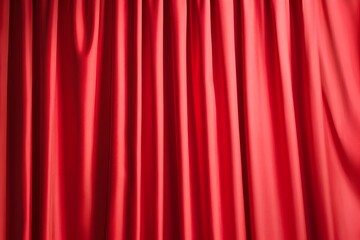 Luxurious Red Curtains Backdrop for Dramatic Stage or Gallery Setting