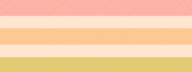 Colorful stripes with dots banner