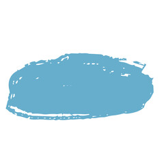 筆で描いた燻んだ青色の雲形フレーム素材