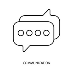 Fototapeta premium communication concept line icon. Simple element illustration. communication concept outline symbol design.