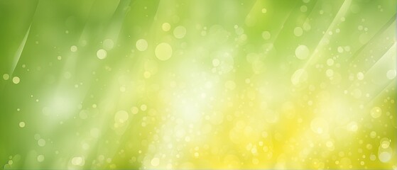 Obraz premium Abstract Green and Yellow Bokeh Background