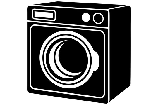 recommend clip art: washing machine vector silhouette illustration