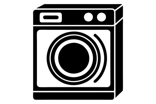 recommend clip art: washing machine vector silhouette illustration