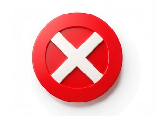 Obraz premium A bold, white 