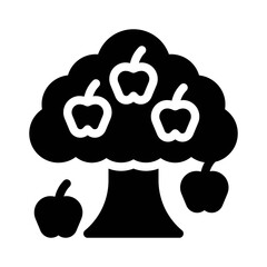 Fruit Tree glyph icon