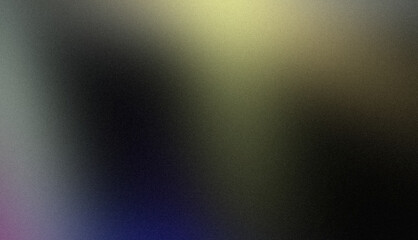 Soft yellow blue red colors grainy backdrop design. Abstract trendy multicolored noisy gradient dark wave shaped, bright, shiny, rough, grainy, banner, poster.