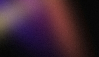 Soft orange purple blue colors grainy backdrop design. Abstract trendy multicolored noisy gradient dark wave shaped, bright, shiny, rough, grainy, banner, poster.