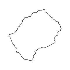 Map of Lesotho region